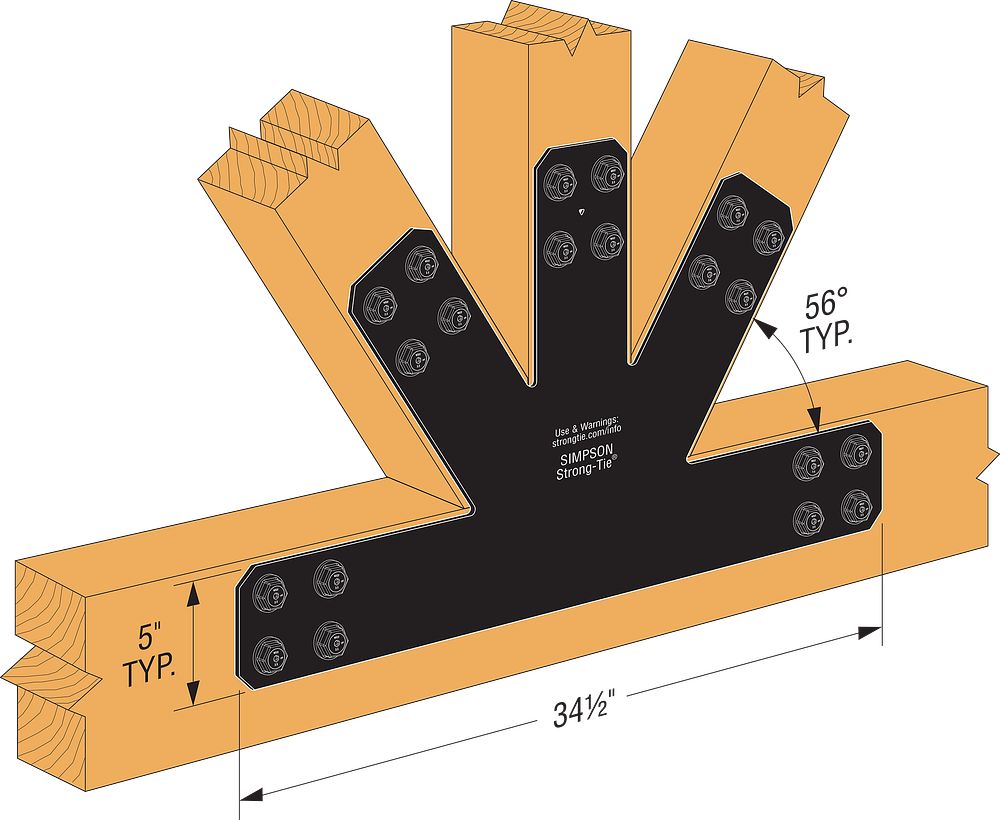 Simpson StrongTie APVGP Decorative Gable Plate DeckMart Building