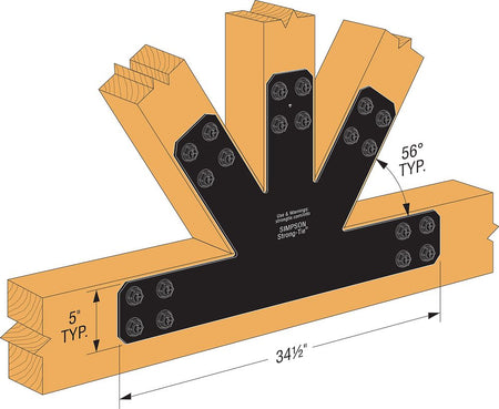Simpson Strong-Tie APVGP Decorative Gable Plate