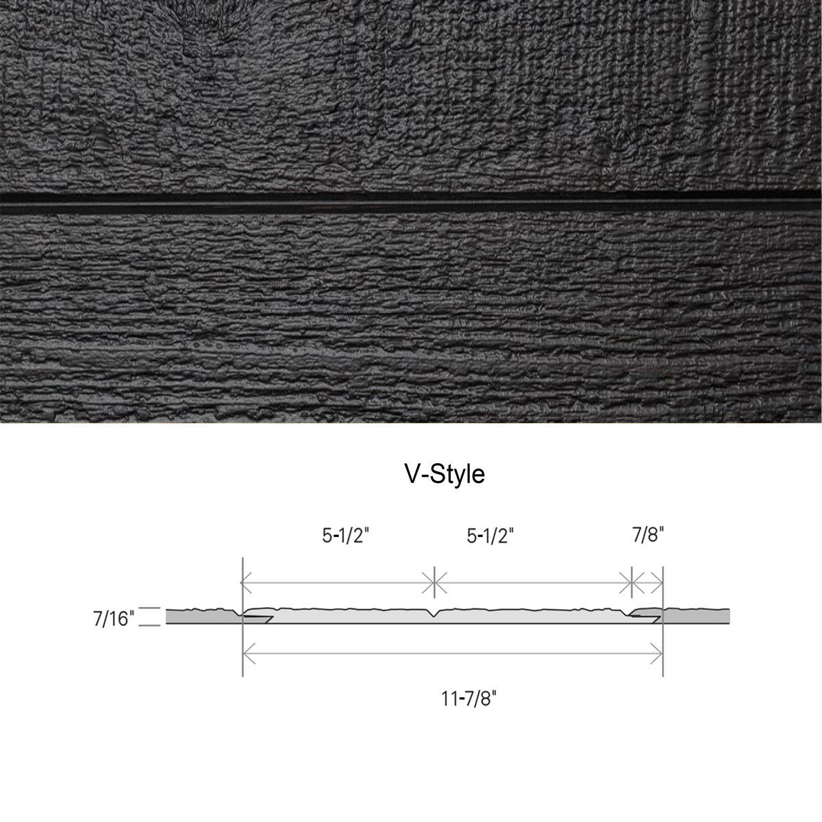 Maibec CanExel Engineered Siding in Dark Roast-Ridgewood D-5-12in-7/16in