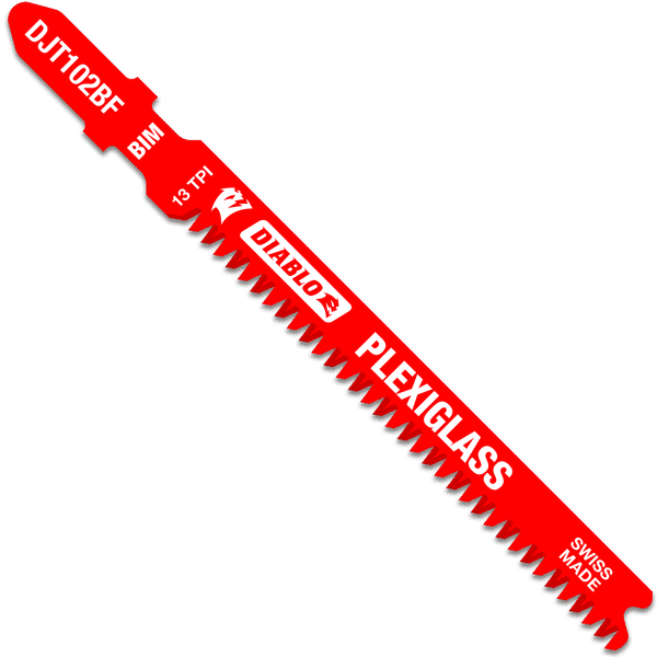 Diablo 3-5/8in 13TPI Bi-Metal Jig Saw Blades for Plexiglass-Default Title