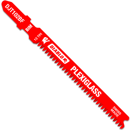 Diablo 3-5/8in 13TPI Bi-Metal Jig Saw Blades for Plexiglass-Default Title