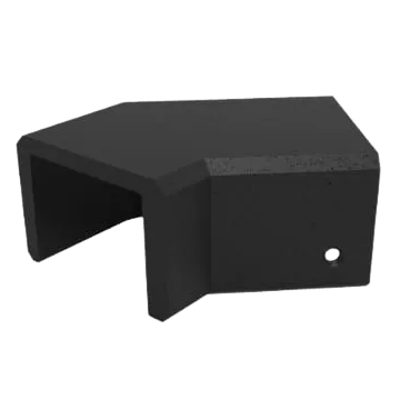 Fortress 135 degree End OTP Flat Brackets-Matte White-Left Hand