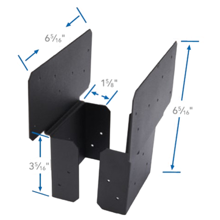 Fortress Evolution Beam/Post Bracket-5.5x5.5-Single