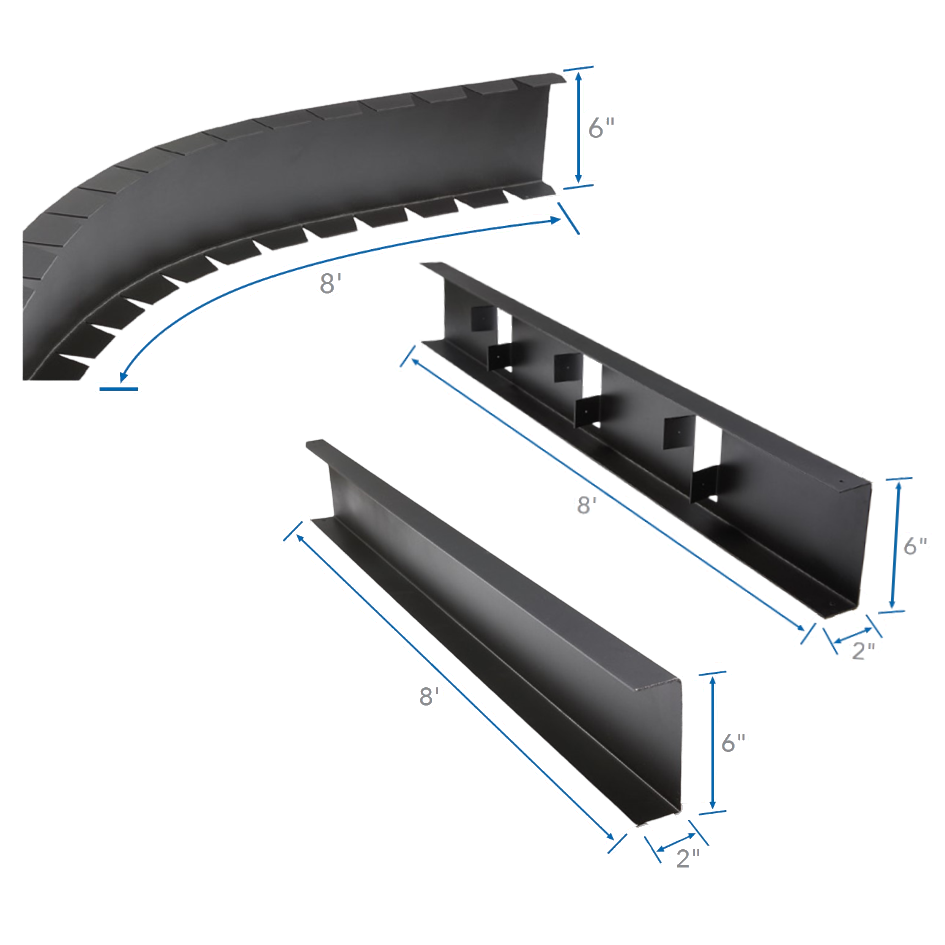 Fortress Evolution 2x6 Rim Joists-8'-12 o/c punched spacing