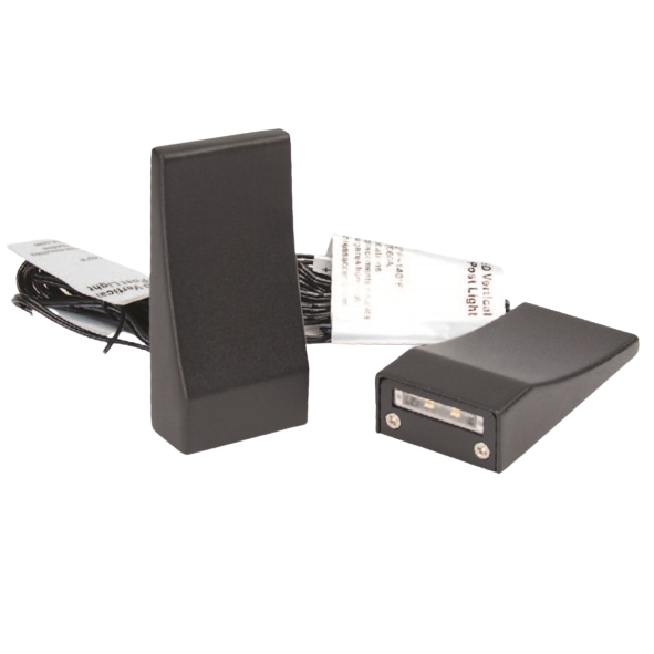 Fortress Accents LED Vertical Post Light-Black Sand