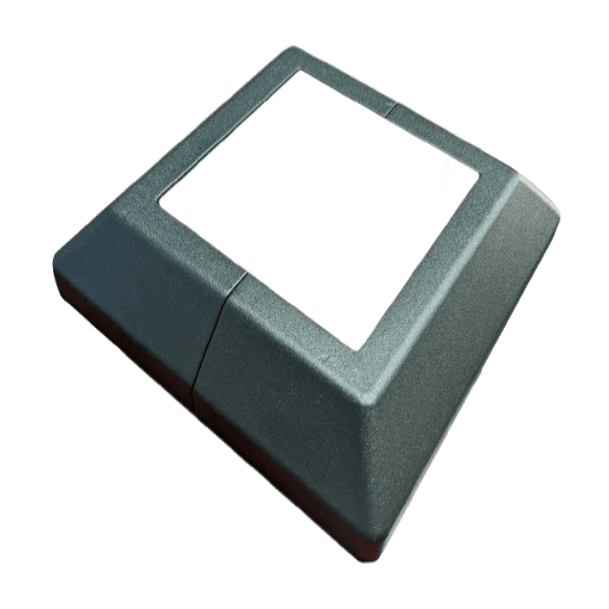 Fortress Fe26 Post Base Cover for 3in Posts-Black Sand