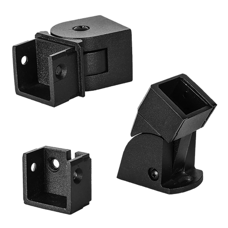 Fortress AL13 Home Rail Brackets-Black Sand-Angle Bracket
