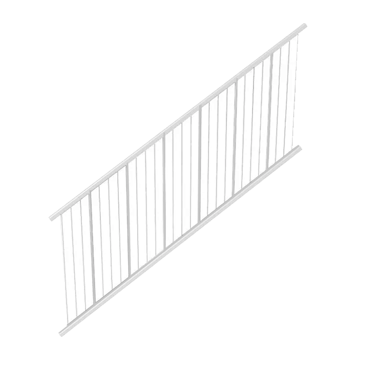 Fortress AL13 Home Vertical Cable Rail STAIR Panels-Black Sand-8ft-32-1/2in