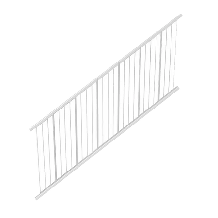 Fortress AL13 Home Vertical Cable Rail STAIR Panels-Black Sand-8ft-32-1/2in