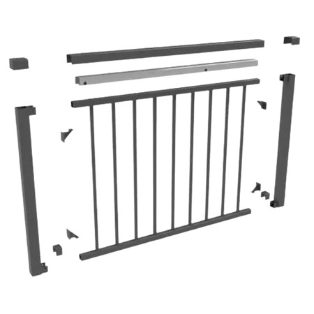 Fortress AL13 Home Gate Kit-Black Sand-32.5in-Flat ATR