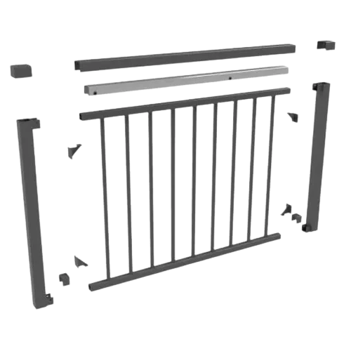 Fortress AL13 Home Gate Kit-Black Sand-32.5in-Flat ATR