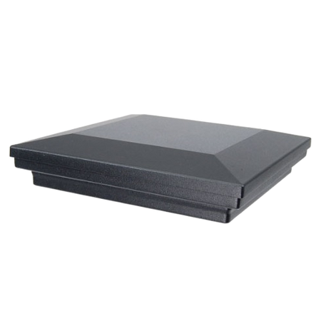 Fortress Accents Flat Pyramid Cap-Black Sand-3x3