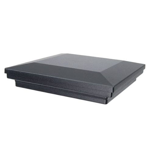 Fortress Accents Flat Pyramid Cap-Black Sand-3x3