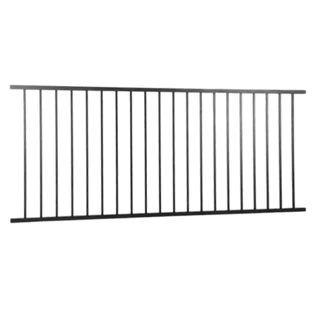 Fortress AL13 Home Level Railing Panels-Black Sand-6ft-44-1/2in