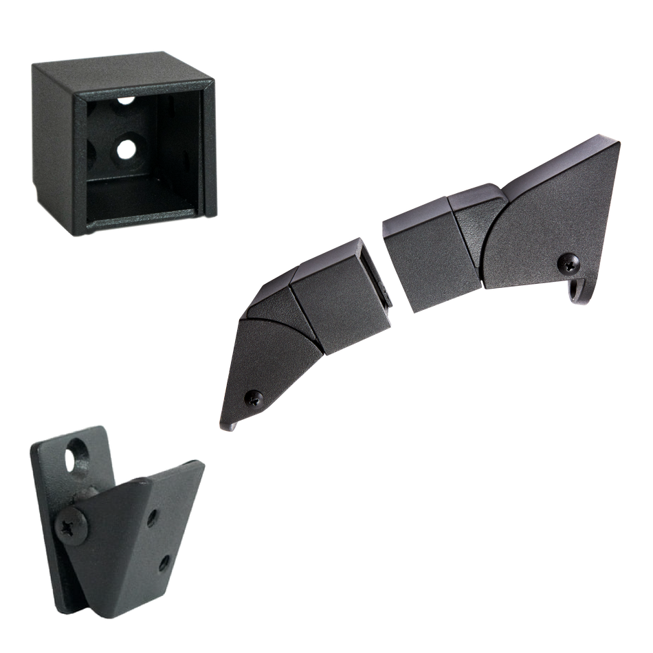 Fortress FE26 Cable Railing brackets-Black Sand-Angle Bracket