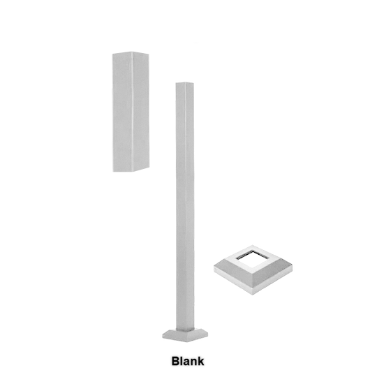 Fortress AL13 Home 2inx2in Posts-Black Sand-36in-Line Post