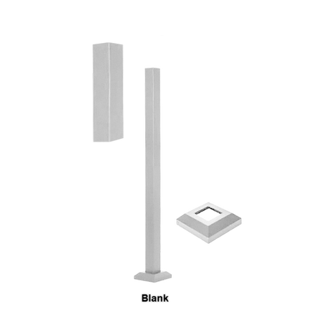 Fortress AL13 Home 2inx2in Posts-Black Sand-36in-Line Post