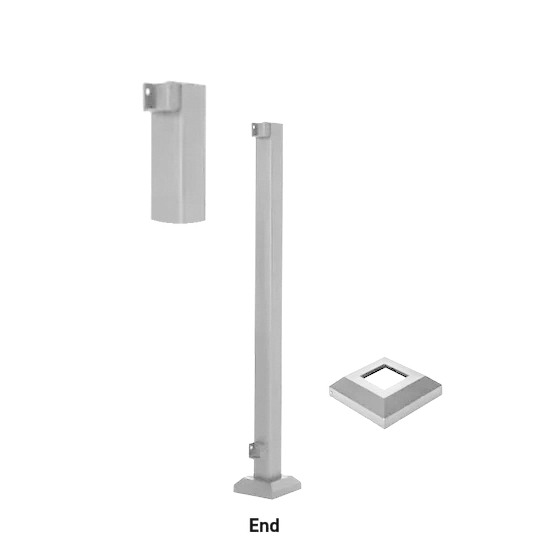Fortress AL13 Home 2inx2in Posts-Black Sand-42in-Line Post