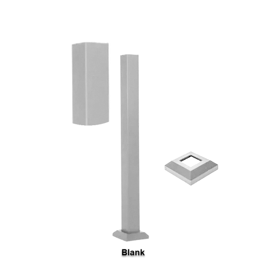 Fortress AL13 Home 3inx3in Posts-Black Sand-39-1/2in-Line Post