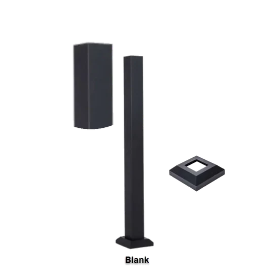 Fortress AL13 Home 3inx3in Posts-Black Sand-39-1/2in-End Post