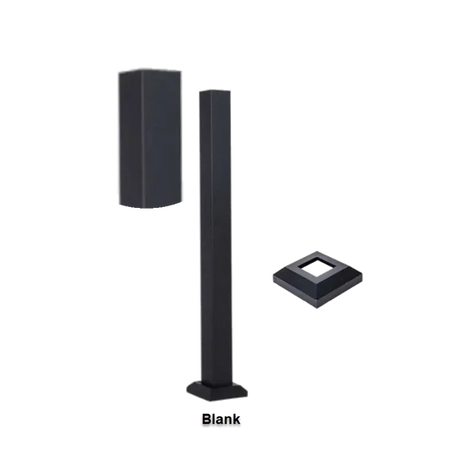 Fortress AL13 Home 3inx3in Posts-Black Sand-39-1/2in-End Post