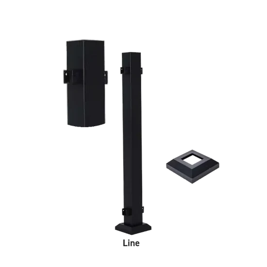 Fortress AL13 Home 3inx3in Posts-Black Sand-51in-Blank Post