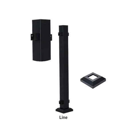 Fortress AL13 Home 3inx3in Posts-Black Sand-51in-Blank Post