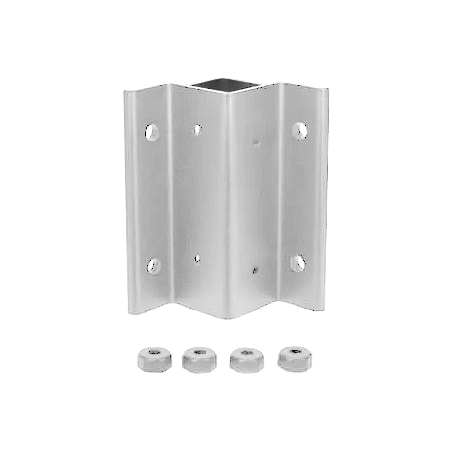 Fortress Fascia Mount Brackets-Black Sand-Outside Corner-3inx3in