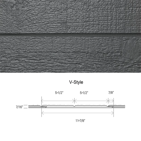 Maibec CanExel Engineered Siding in Granite-Ridgewood D-5-12in-7/16in