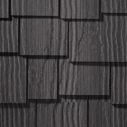 St-Laurent Shingles in Charcoal-48inx15-1/4in-Staggered Edge-Cedarmill