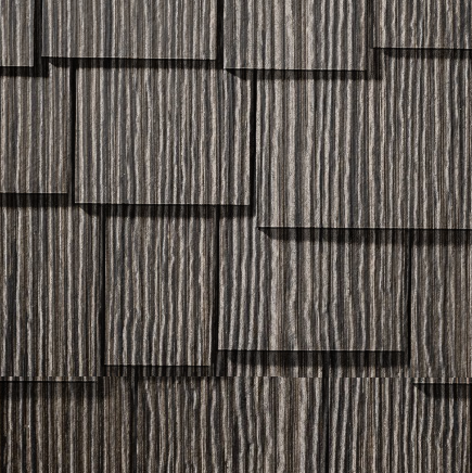 St-Laurent Shingles in Ebony-48inx15-1/4in-Staggered Edge-Cedarmill