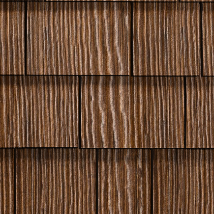 St-Laurent Shingles in Torrefied-48inx15-1/4in-Straight Edge-Cedarmill