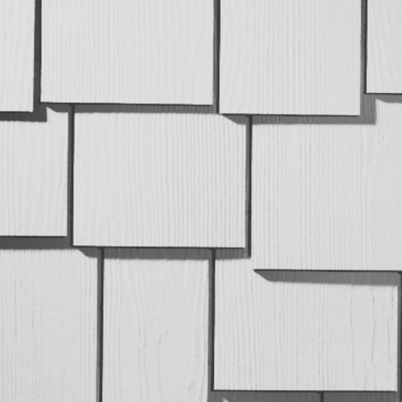 JamesHardie HardieShingle Heritage Random Square Staggered Edge Primed-4ft-15-1/4in-Beaded Cedarmill