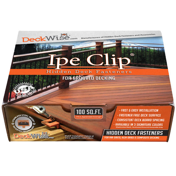 Ipe Clips DeckWise-175 screws & clips