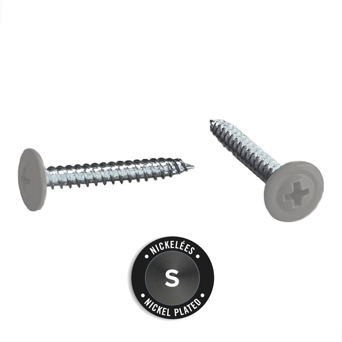 Light Trim #10 2-1/2in Fiber Cement Panel Screws-Nickel-Wood-Cobble Stone 75 (JH)