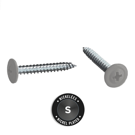 Light Trim #10 2-1/2in Fiber Cement Panel Screws-Nickel-Wood-Cobble Stone 75 (JH)