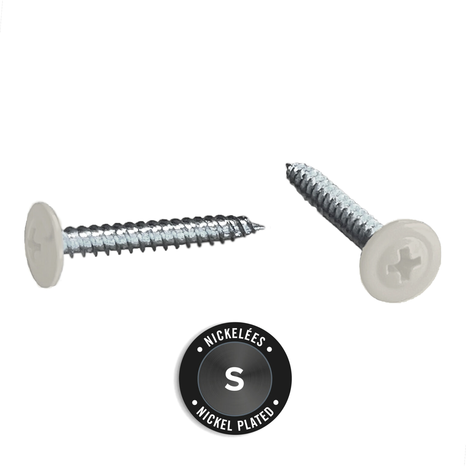 Light Trim #10 2-1/2in Fiber Cement Panel Screws-Nickel-Wood-Evening Blue 86 (JH)
