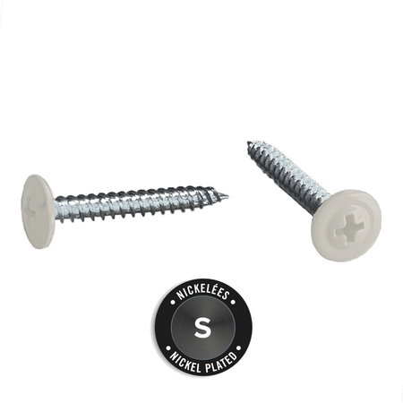 Light Trim #10 2-1/2in Fiber Cement Panel Screws-Nickel-Wood-Evening Blue 86 (JH)