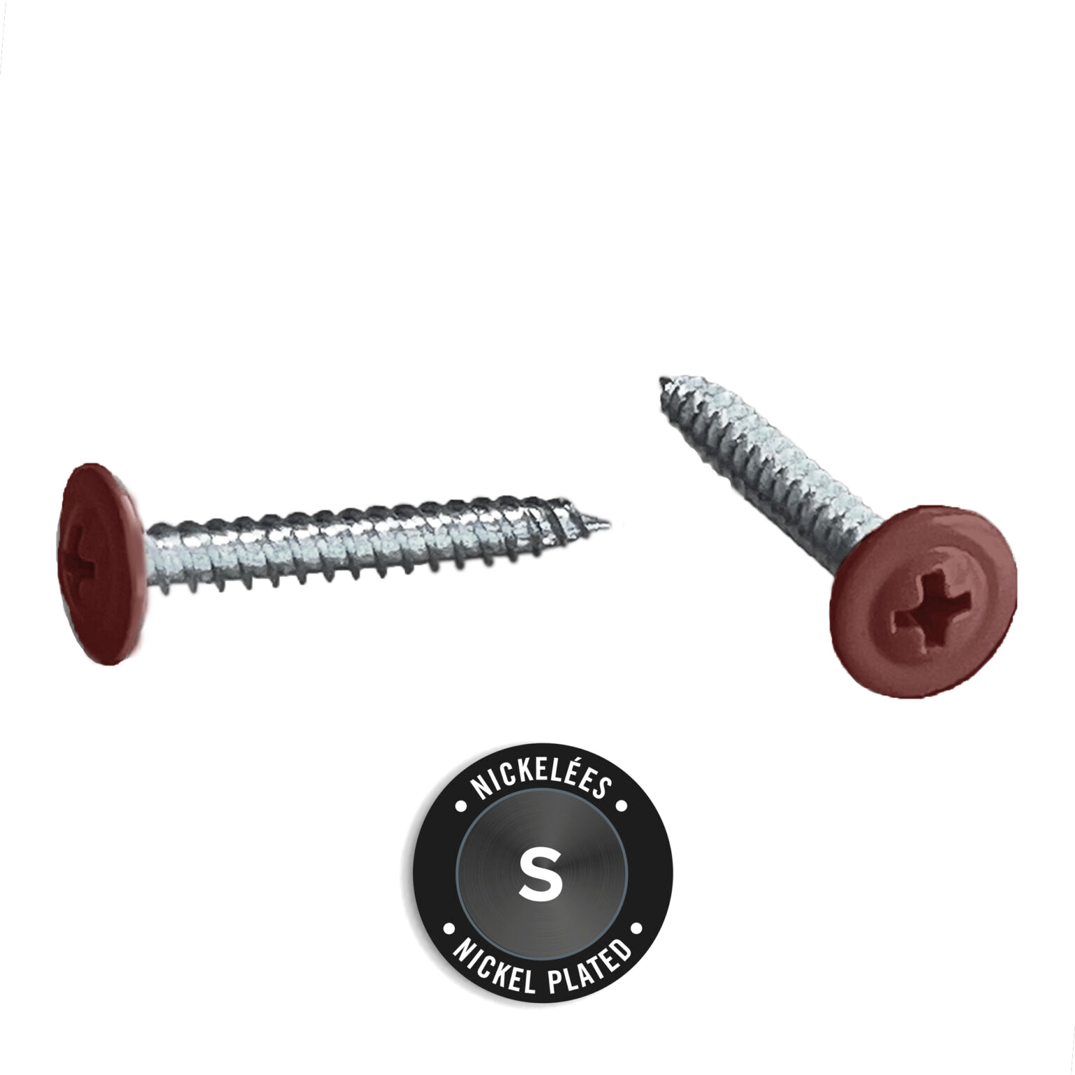 Light Trim #10 2-1/2in Fiber Cement Panel Screws-Nickel-Wood-Gray Slate 51 (JH)
