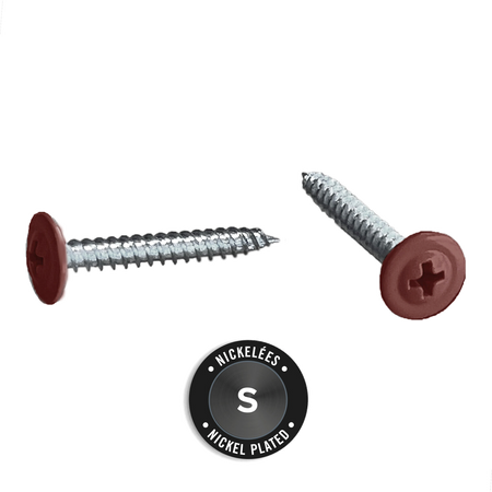 Light Trim #10 2-1/2in Fiber Cement Panel Screws-Nickel-Wood-Gray Slate 51 (JH)