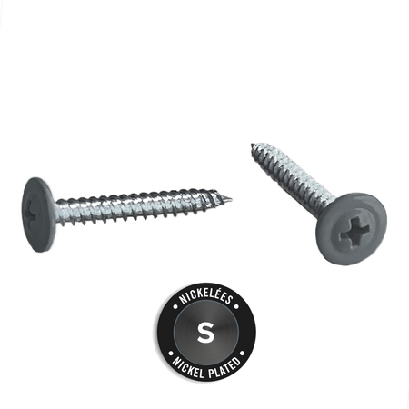 Light Trim #10 2-1/2in Fiber Cement Panel Screws-Nickel-Wood-Khaki Brown 71 (JH)