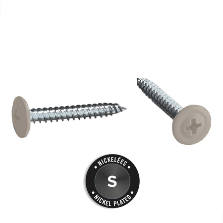 Light Trim #10 2-1/2in Fiber Cement Panel Screws-Nickel-Wood-Monterey Taupe 76 (JH)