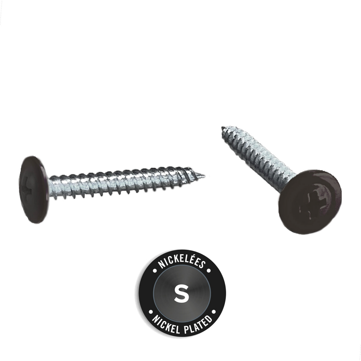 Light Trim #10 2-1/2in Fiber Cement Panel Screws-Nickel-Wood-Navajo Beige 72 (JH)