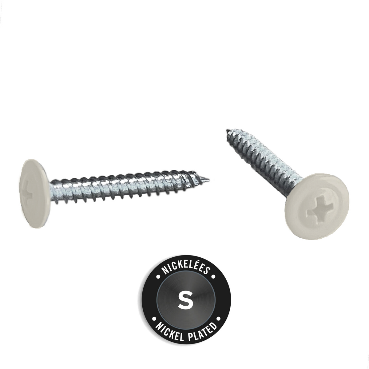 Light Trim #10 2-1/2in Fiber Cement Panel Screws-Nickel-Wood-Rich Espresso 46 (JH)