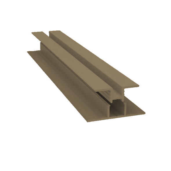 Light Trim 5/16in Panel 2-piece Vertical Trim V299XL | Shadow XL Collection-Khaki Brown 71 (JH)