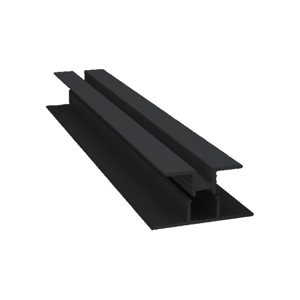 Light Trim 5/16in Panel 2-piece Vertical Trim V299XL | Shadow XL Collection-Bright Silver (Light Trim)