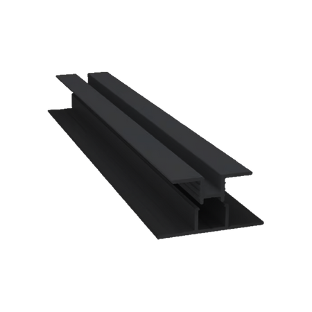 Light Trim 5/16in Panel 2-piece Vertical Trim V299XL | Shadow XL Collection-Bright Silver (Light Trim)