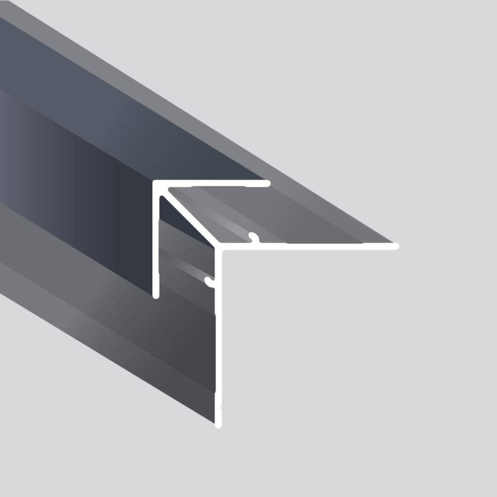 Light Trim 5/16in Panel Exterior Corner Trim V194 | Bold Collection-Bright Silver (Light Trim)