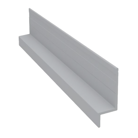 Light Trim 5/16in Panel Horizontal Trim H001 | Shadow Collection-White