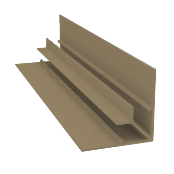 Light Trim 5/16in Panel Inside Corner V005 | Shadow Collection-Khaki Brown 71 (JH)